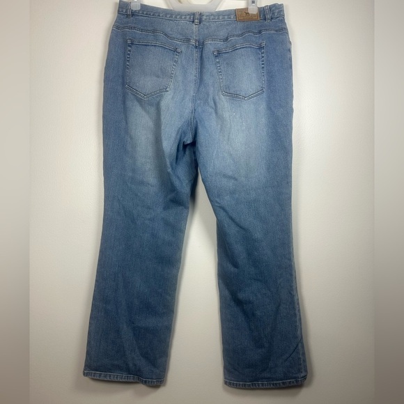 Vintage Lauren Jeans Co. Ralph Lauren Women’s 16W Bootcut Straight Leg Jeans - Picture 2 of 5